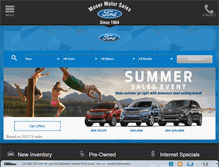 Tablet Screenshot of mosermotorsales.net